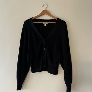 COS Black Knit Cardigan. 100% cotton